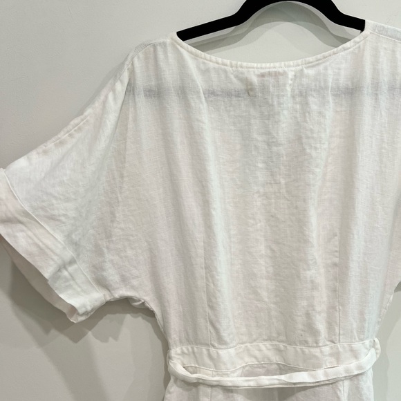 POSSE aus white linen button down dress S - Picture 6 of 6